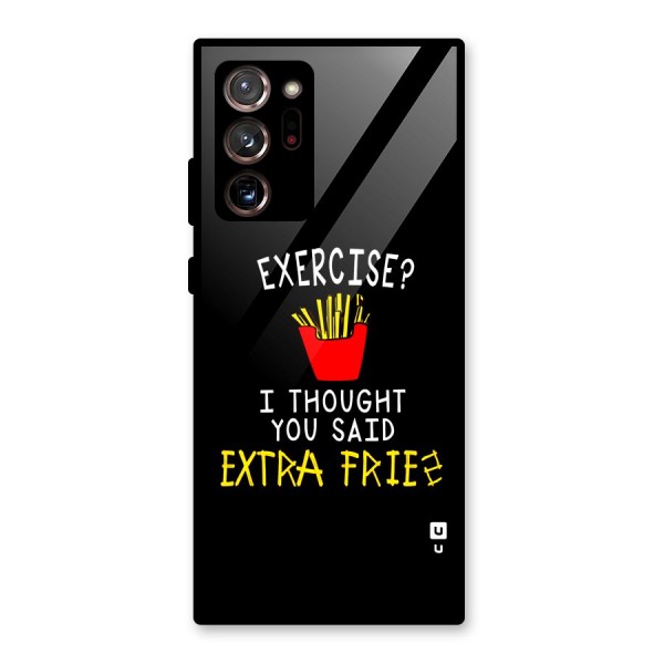 Extra Fries Glass Back Case for Galaxy Note 20 Ultra