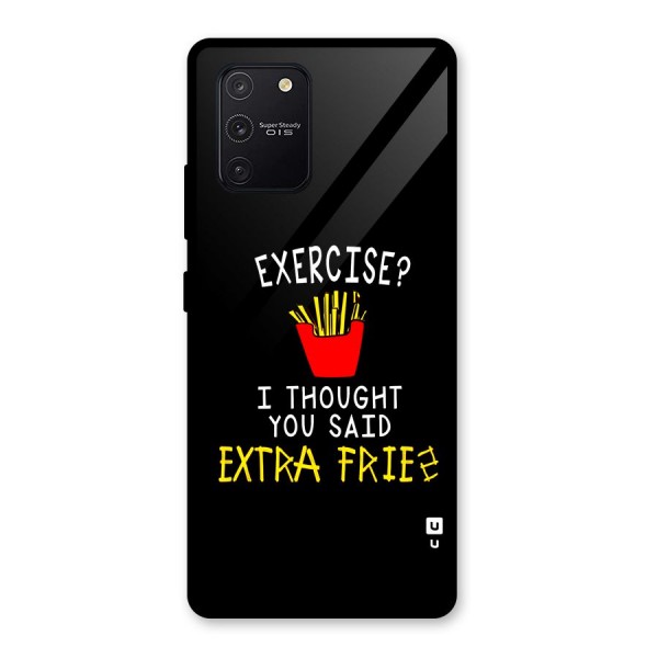 Extra Fries Glass Back Case for Galaxy S10 Lite