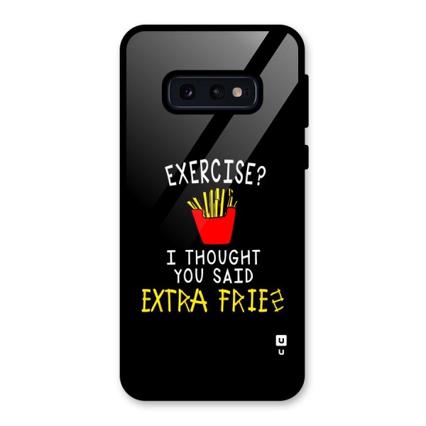 Extra Fries Glass Back Case for Galaxy S10e