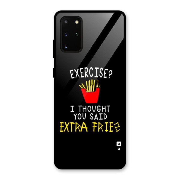 Extra Fries Glass Back Case for Galaxy S20 Plus