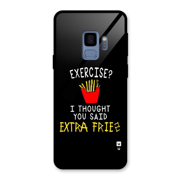 Extra Fries Glass Back Case for Galaxy S9