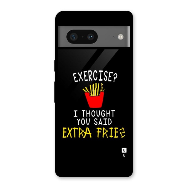 Extra Fries Glass Back Case for Google Pixel 7