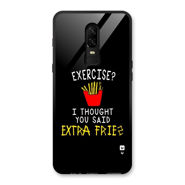 Extra Fries Glass Back Case for OnePlus 6