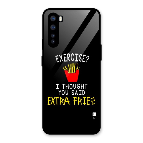 Extra Fries Glass Back Case for OnePlus Nord