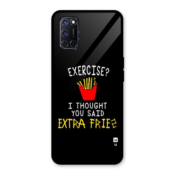 Extra Fries Glass Back Case for Oppo A52