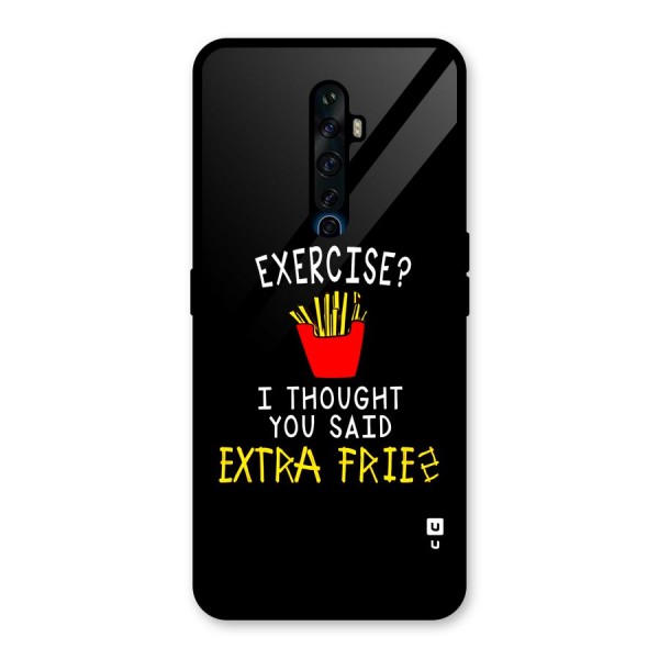 Extra Fries Glass Back Case for Oppo Reno2 Z