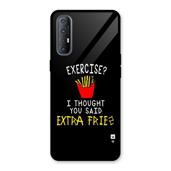 Extra Fries Glass Back Case for Oppo Reno3 Pro