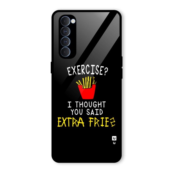 Extra Fries Glass Back Case for Oppo Reno4 Pro