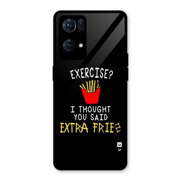 Extra Fries Glass Back Case for Oppo Reno7 Pro 5G