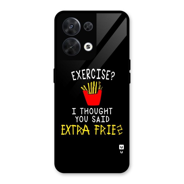 Extra Fries Glass Back Case for Oppo Reno8 5G