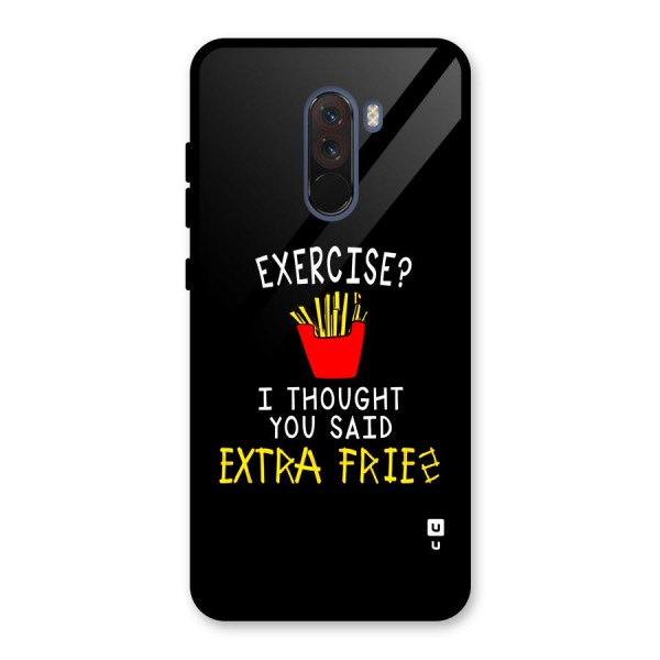 Extra Fries Glass Back Case for Poco F1