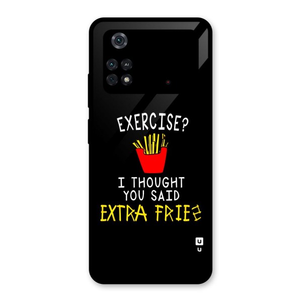 Extra Fries Glass Back Case for Poco M4 Pro 4G