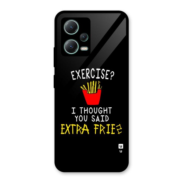 Extra Fries Glass Back Case for Poco X5