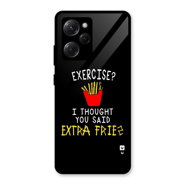 Extra Fries Glass Back Case for Poco X5 Pro