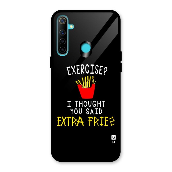 Extra Fries Glass Back Case for Realme 5