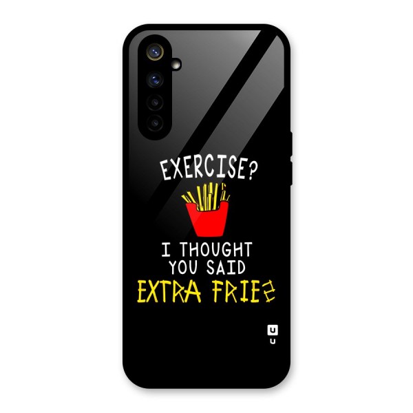 Extra Fries Glass Back Case for Realme 6