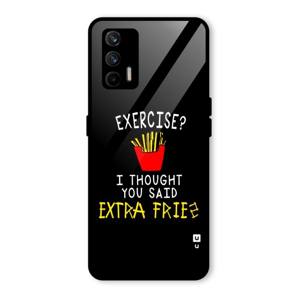 Extra Fries Glass Back Case for Realme X7 Max