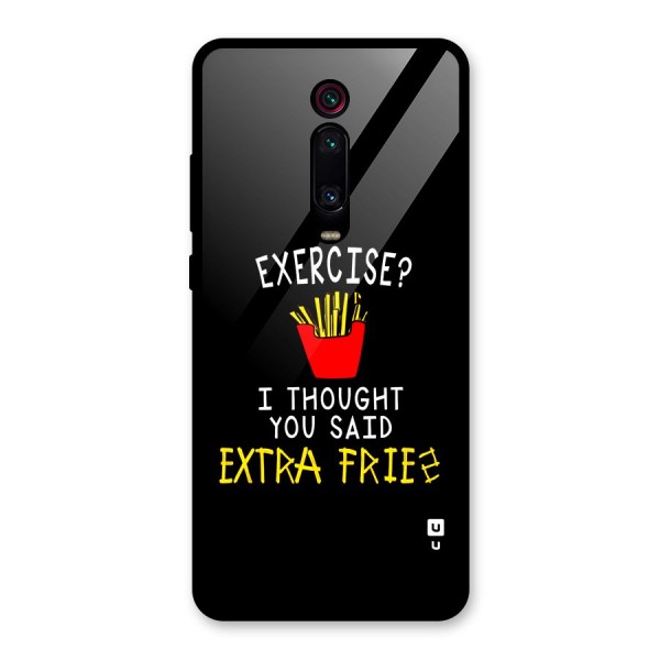 Extra Fries Glass Back Case for Redmi K20 Pro