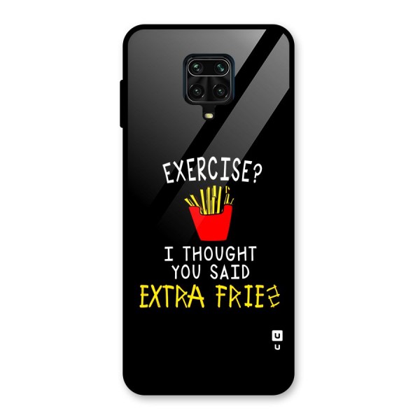 Extra Fries Glass Back Case for Redmi Note 10 Lite