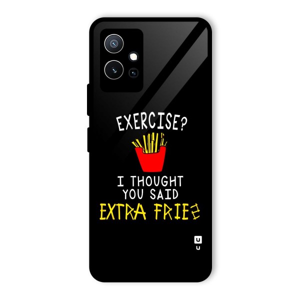 Extra Fries Glass Back Case for Vivo T1 5G