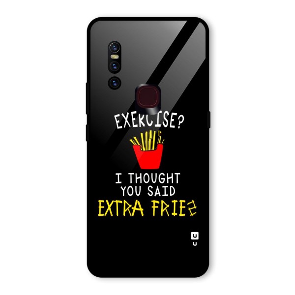 Extra Fries Glass Back Case for Vivo V15