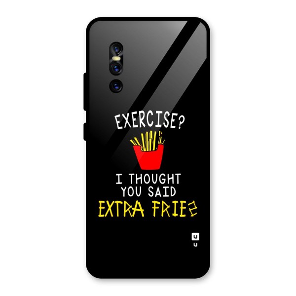 Extra Fries Glass Back Case for Vivo V15 Pro