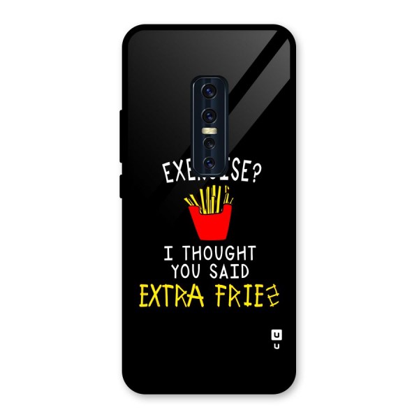 Extra Fries Glass Back Case for Vivo V17 Pro