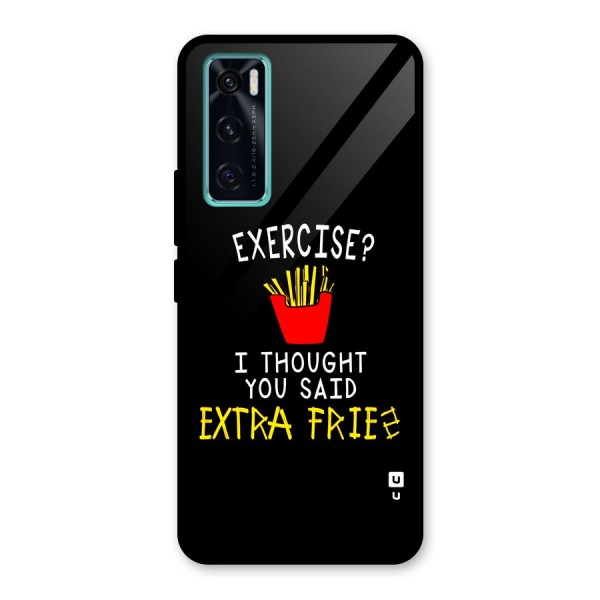 Extra Fries Glass Back Case for Vivo V20 SE