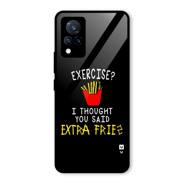 Extra Fries Glass Back Case for Vivo V21 5G