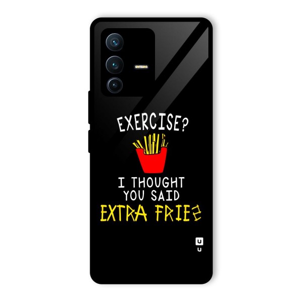 Extra Fries Glass Back Case for Vivo V23 Pro