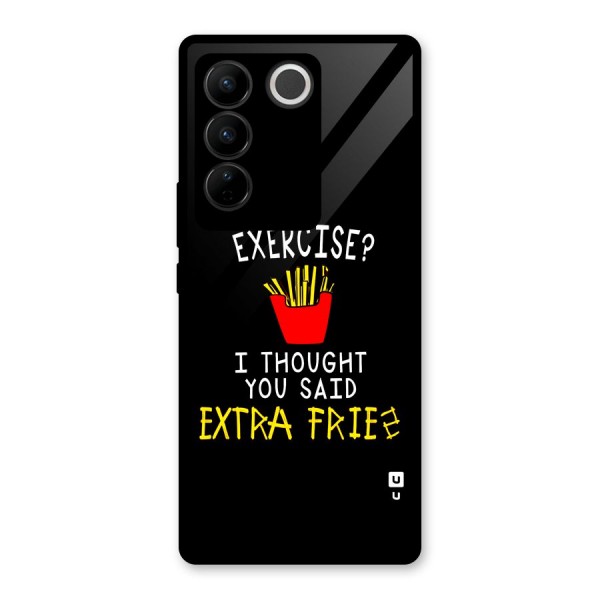 Extra Fries Glass Back Case for Vivo V27