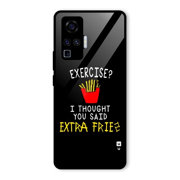 Extra Fries Glass Back Case for Vivo X50 Pro