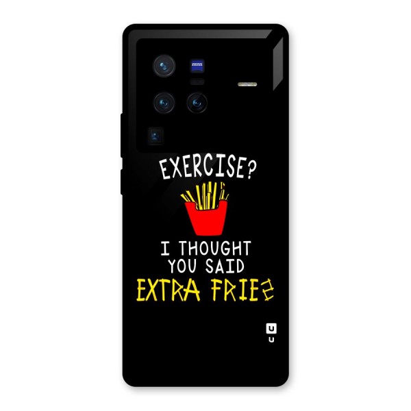 Extra Fries Glass Back Case for Vivo X80 Pro