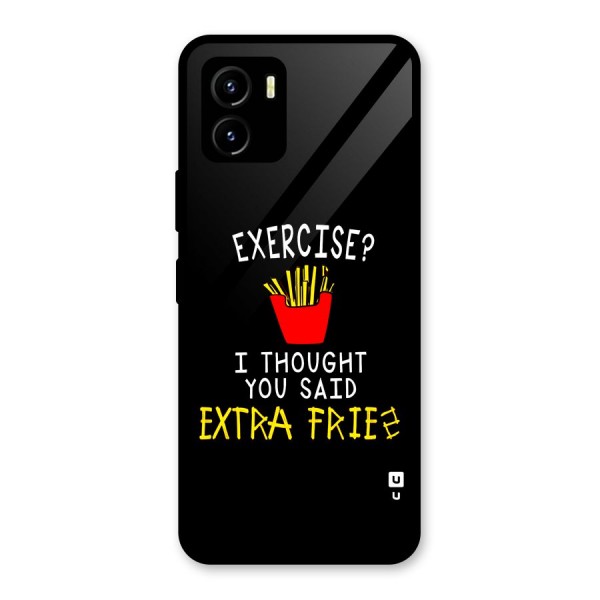 Extra Fries Glass Back Case for Vivo Y15s