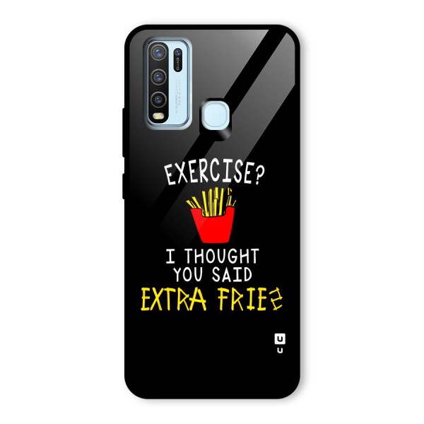 Extra Fries Glass Back Case for Vivo Y30