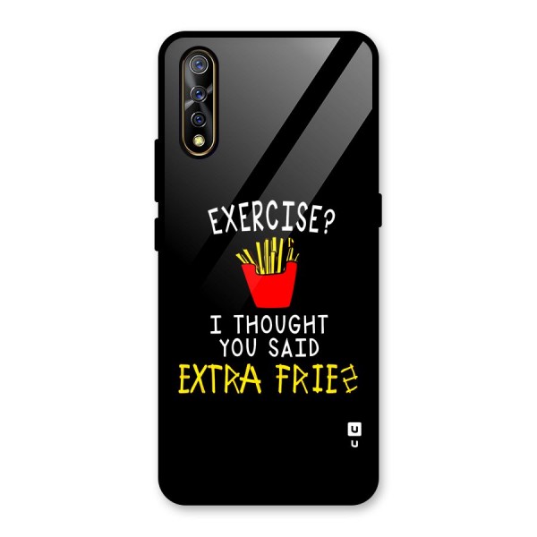 Extra Fries Glass Back Case for Vivo Z1x