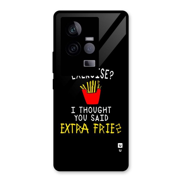 Extra Fries Glass Back Case for Vivo iQOO 11 5G