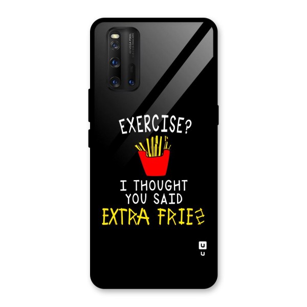 Extra Fries Glass Back Case for Vivo iQOO 3