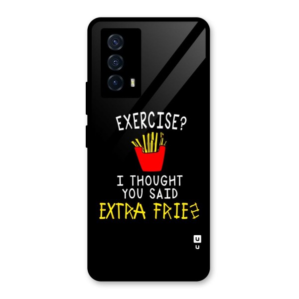 Extra Fries Glass Back Case for Vivo iQOO Z5