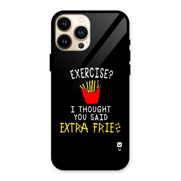 Extra Fries Glass Back Case for iPhone 13 Pro Max