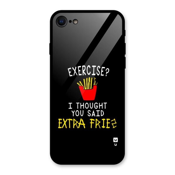 Extra Fries Glass Back Case for iPhone 8