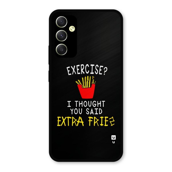 Extra Fries Metal Back Case for Galaxy A34