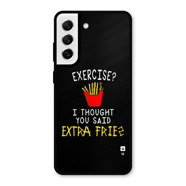 Extra Fries Metal Back Case for Galaxy S21 FE 5G