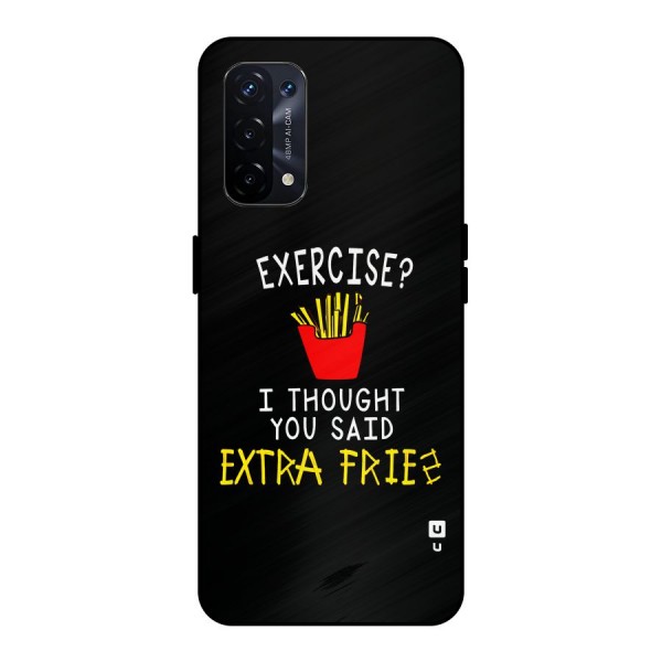 Extra Fries Metal Back Case for Oppo A74 5G