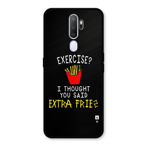 Extra Fries Metal Back Case for Oppo A9 (2020)