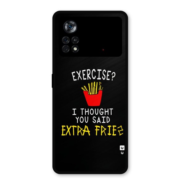 Extra Fries Metal Back Case for Poco X4 Pro 5G