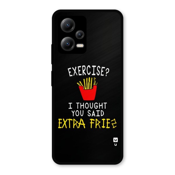 Extra Fries Metal Back Case for Poco X5