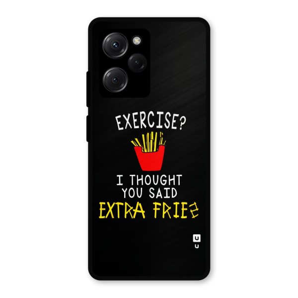 Extra Fries Metal Back Case for Poco X5 Pro