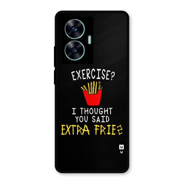 Extra Fries Metal Back Case for Realme C55