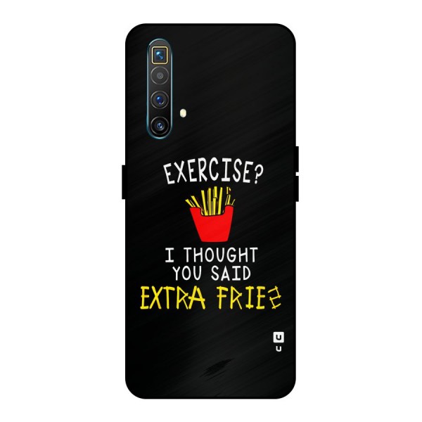 Extra Fries Metal Back Case for Realme X3 SuperZoom